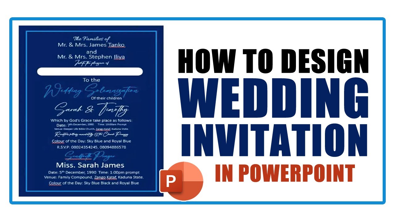 How To Design Wedding Invitation Card In PowerPoint