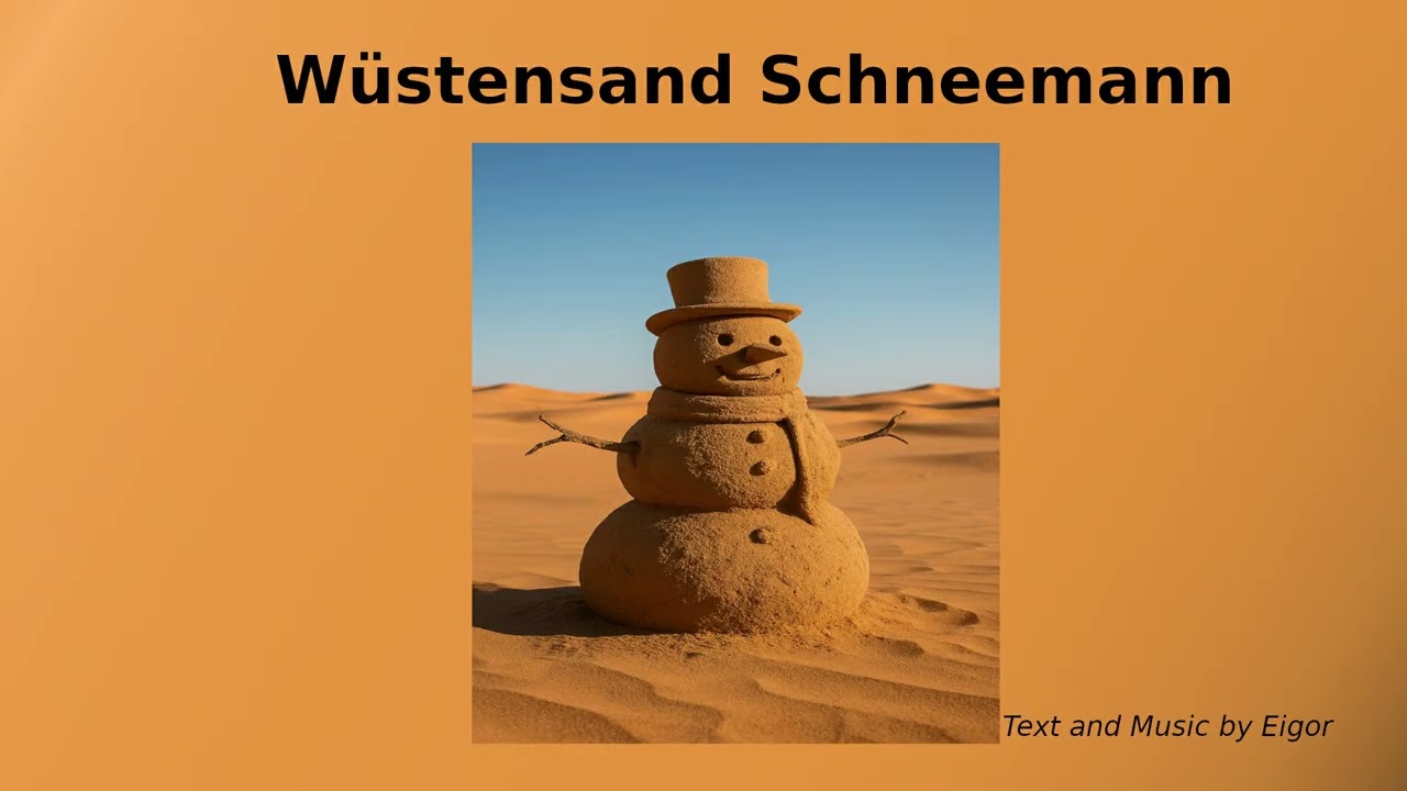 Wüstensand Schneemann