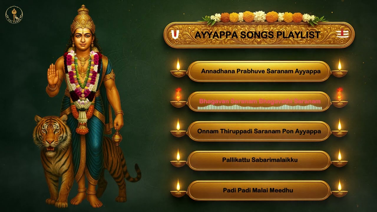 🔥Ayyappa Swamy Songs | Bhakthi Playlist | Saranam Ayyappa | Top 5 Ayyappan Songs 🙏🌄