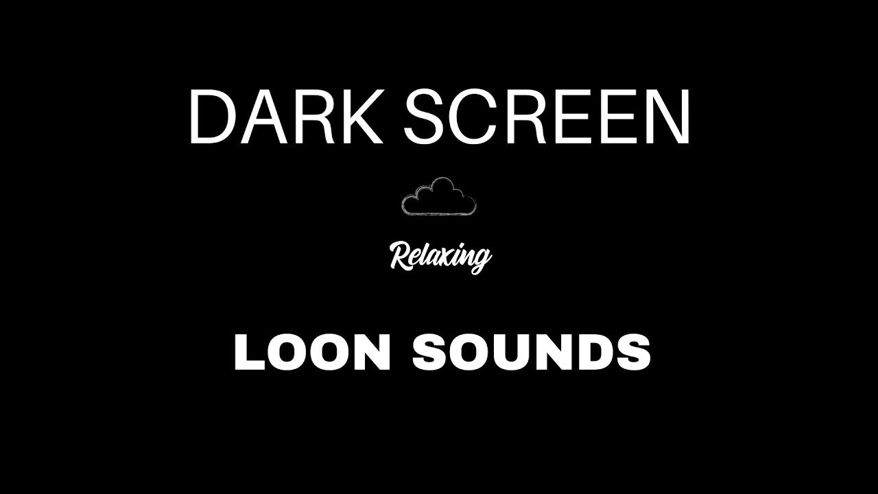 Loon Sounds for Sleeping | BLACK SCREEN | Loon Calls
