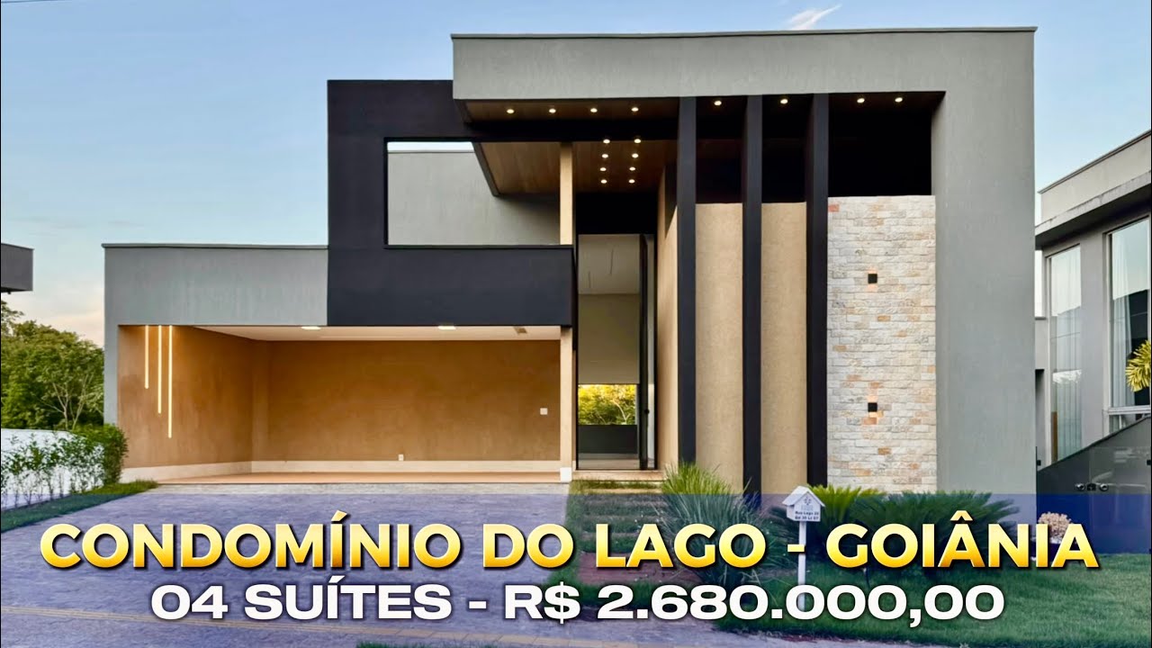 💎 SOBRADO LUXUOSO NO CONDOMÍNIO DO LAGO EM GOIÂNIA
