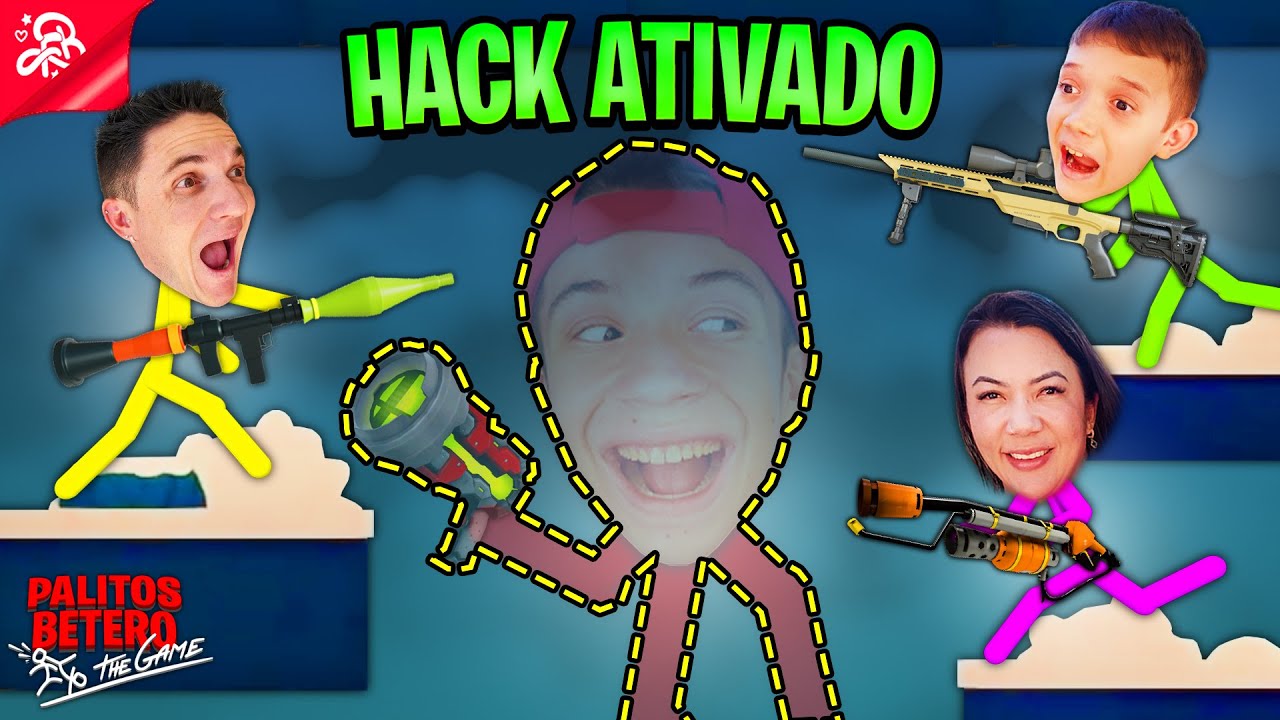 DUDU BETERO TA DE HACK NA BATALHA DOS PALITOS BETERO (Stick Fight: The Game)