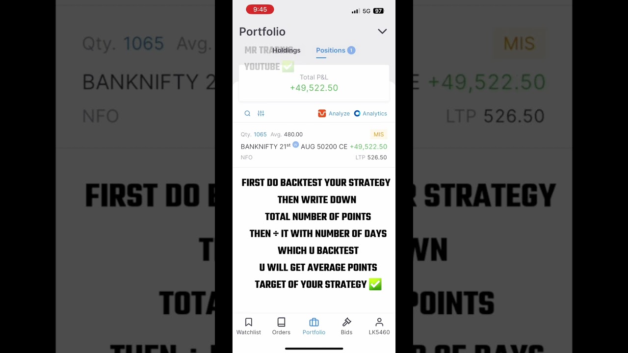 Trade Hold कैसे करें | ₹2 Lakh profit with Banknifty options trading | Live Trading