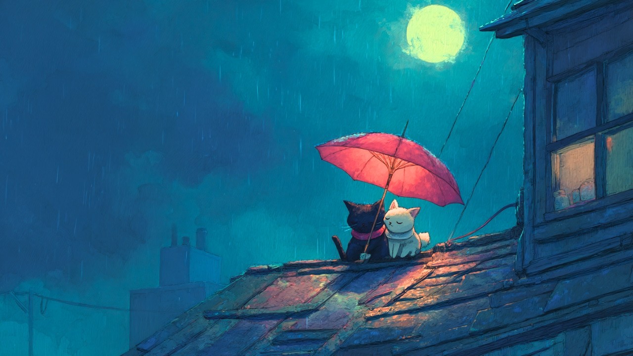 It’s okay to pause, rest here with us — Deep Sleep & Relaxing Rain Lofi