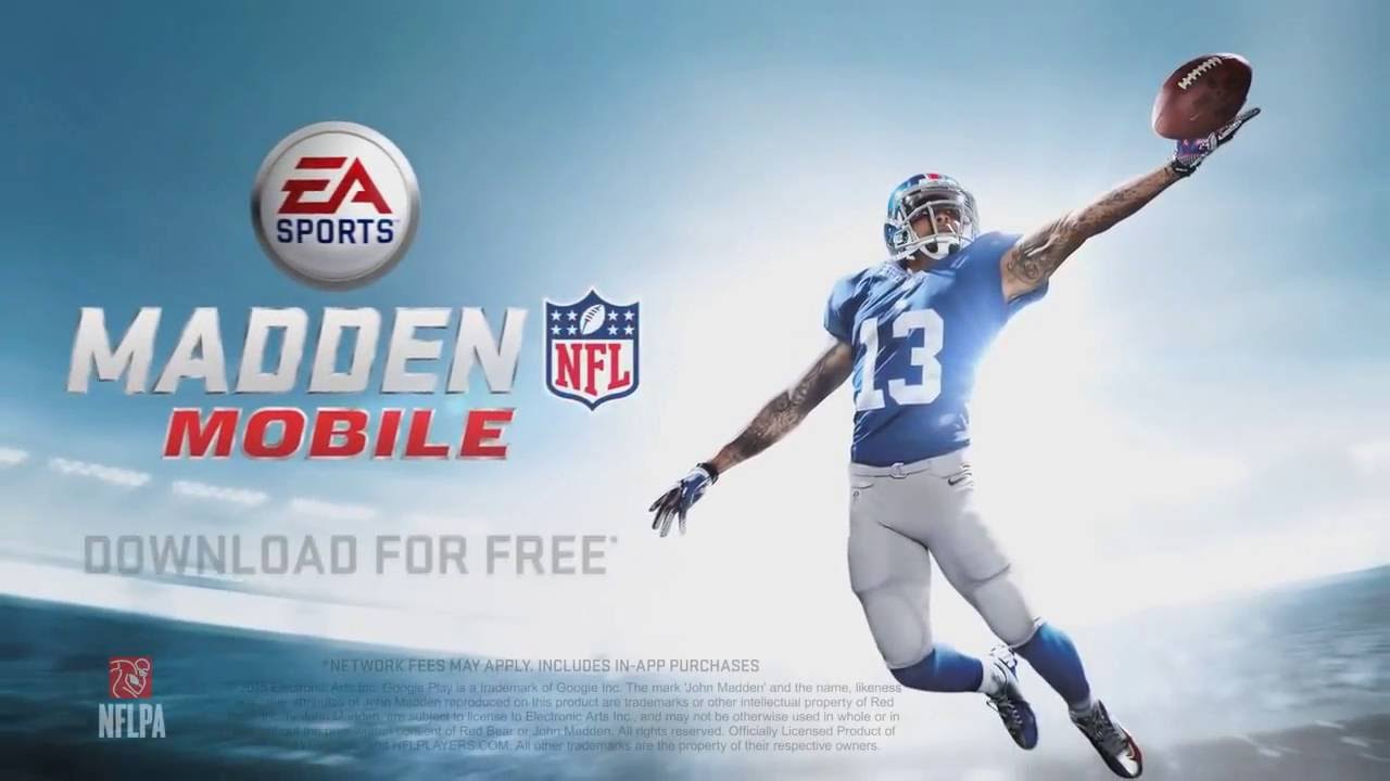 Madden NFL Mobile - trailer, The games book (iOS, Android)