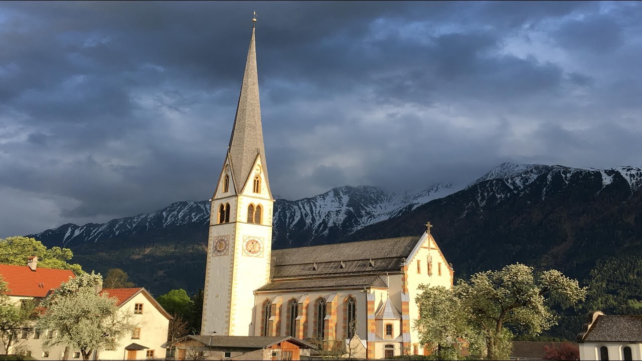 Mieming/Untermieming (A-IM) - Pfarrkirche Mariä Himmelfahrt - Osterratsche und Vollgeläute