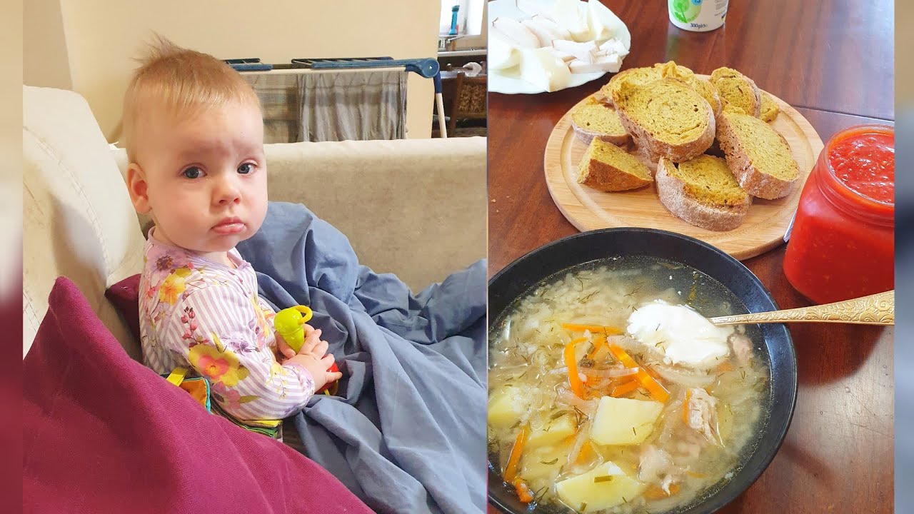 Один классный день из жизни, многодетной семьи из Украины. Распаковка,  делаем эклеры с детками💞