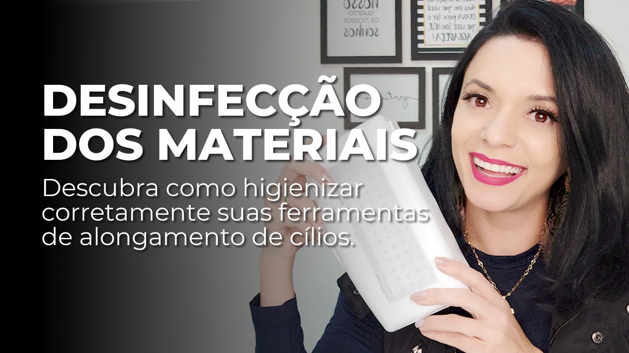 COMO ESTERILIZAR OU DESINFECTAR OS MATERIAIS DE ALONGAMENTO DE CÍLIOS FIO A FIO COMO AS PINÇAS