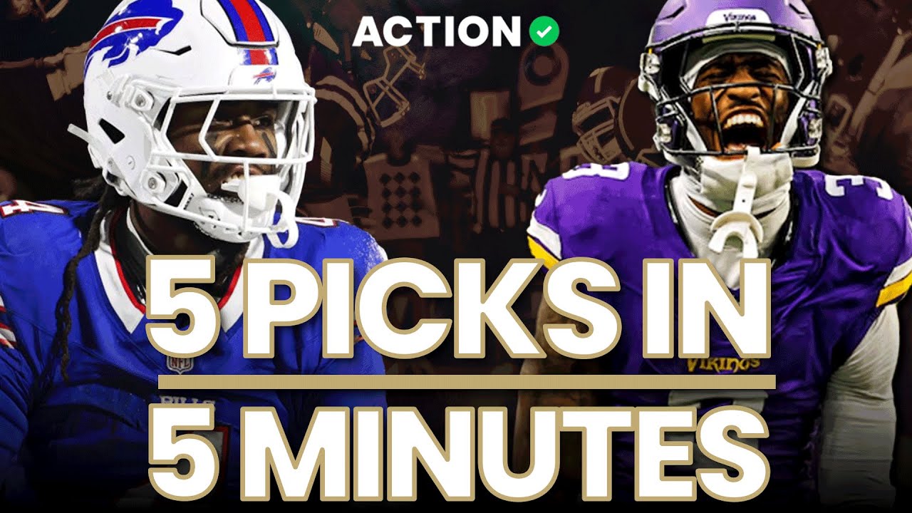 5 Picks In 5 Minutes! NFL Week 10 Picks & A 320 To 1 PARLAY!