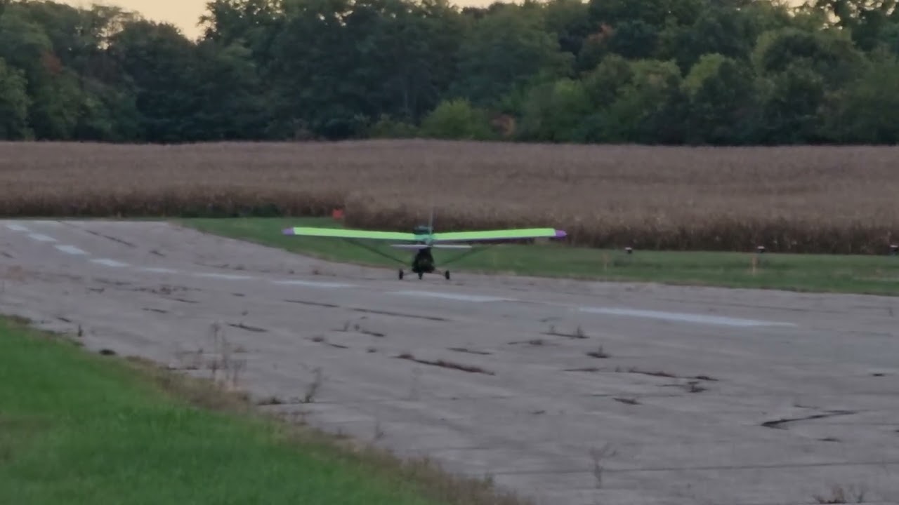 Ground testing the Pioneer Flightstar ultralight pre-flight.