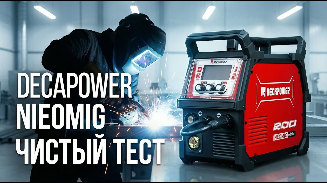 NEOMIG 200 DECAPOWER  свариваем в разных режимах