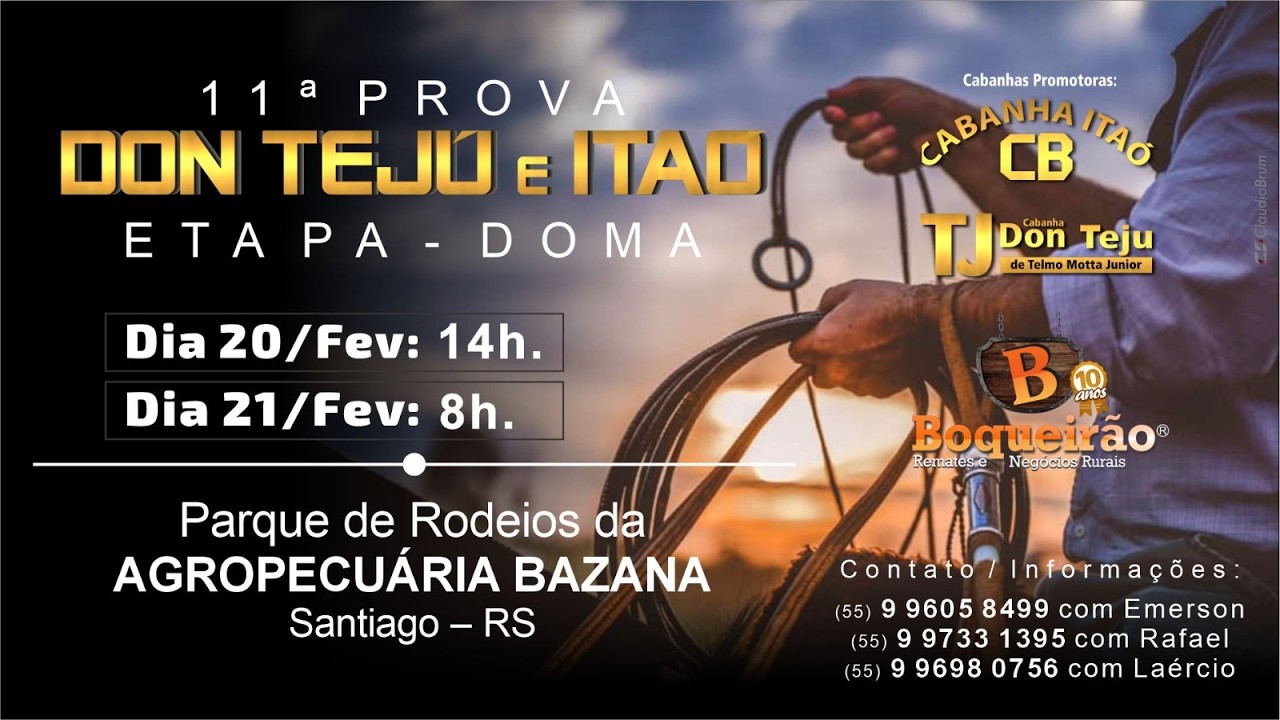 11º Prova - Etapa Doma - Cabanhas Don Tejú e Itaó