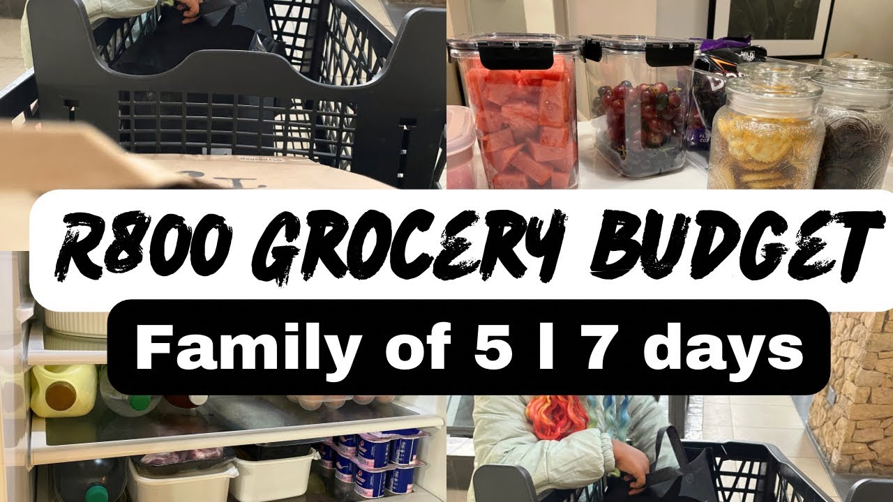 Как накормить семью из 5 человек за 800 рандов | Январский план питания и продуктов без трат