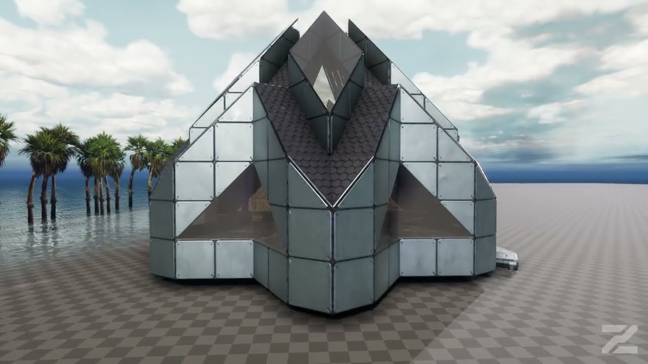 BUILD TUTORIAL Pyramid House V1 - Ark Survival Ascended