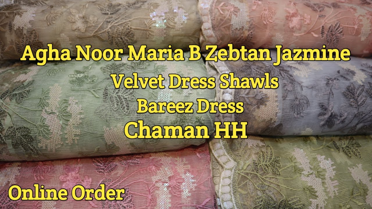 Bareez Dress Designs| Velvet Dress Designs| Winter Shawls| Wedding Dress Designs| Fancy Suit Online