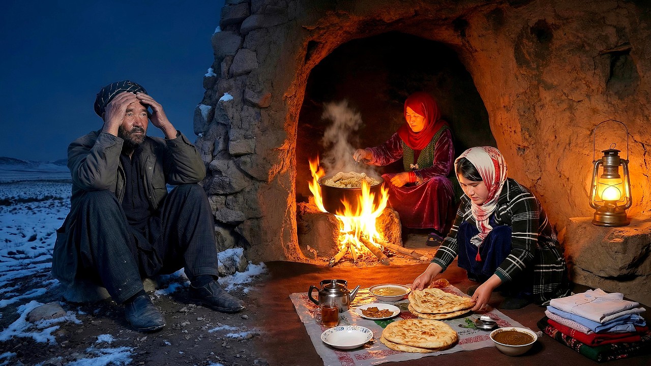Last Ramadan Night Iftar 🌙 | Waiting for the Crescent & Eid Preparations in Afghan Village 🇦🇫