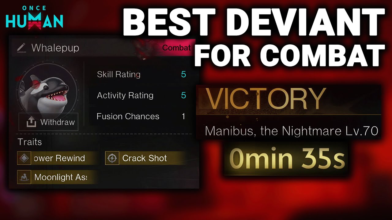 Solo Manibus 35 Sec! Whalepup is the New Meta | Once Human