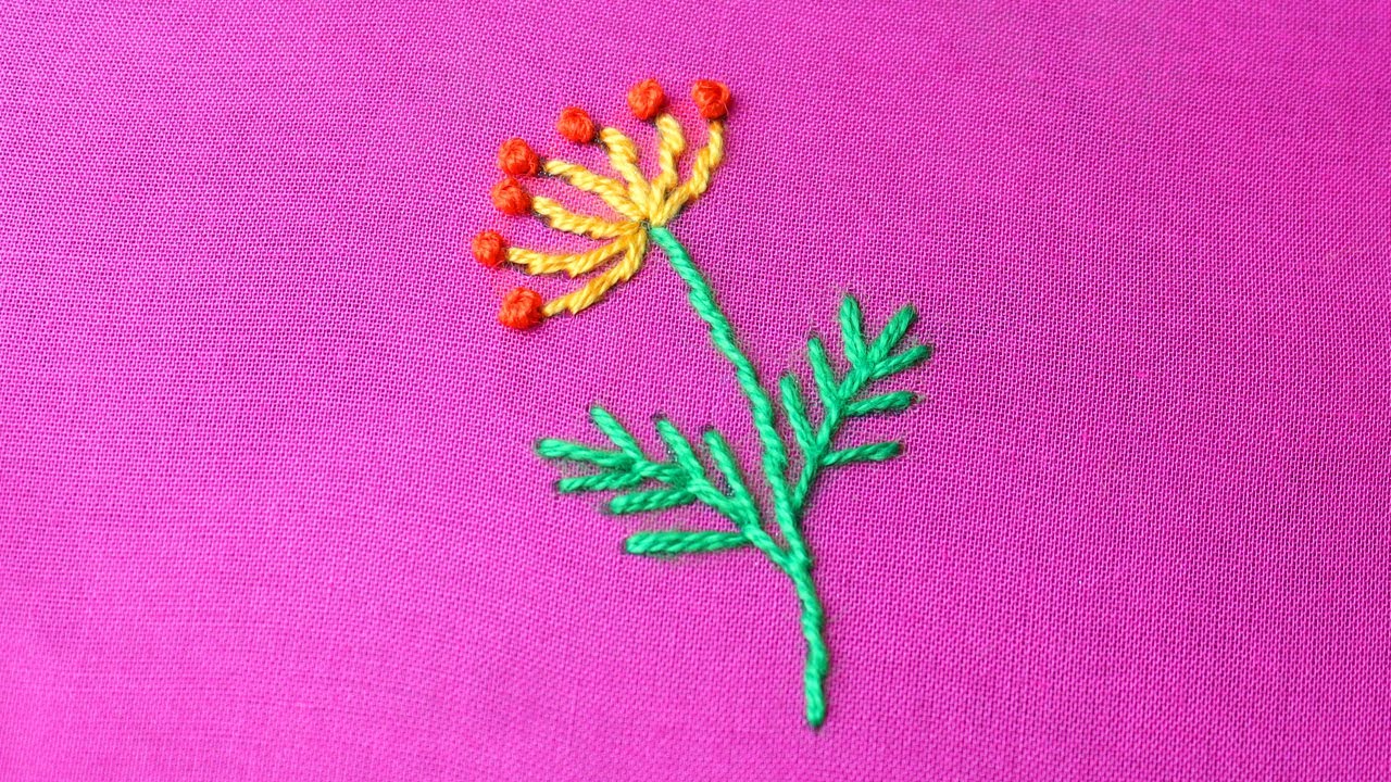All Over Embroidery Design for Beginners | Full Hand Embroidery Tutorial for Dresses