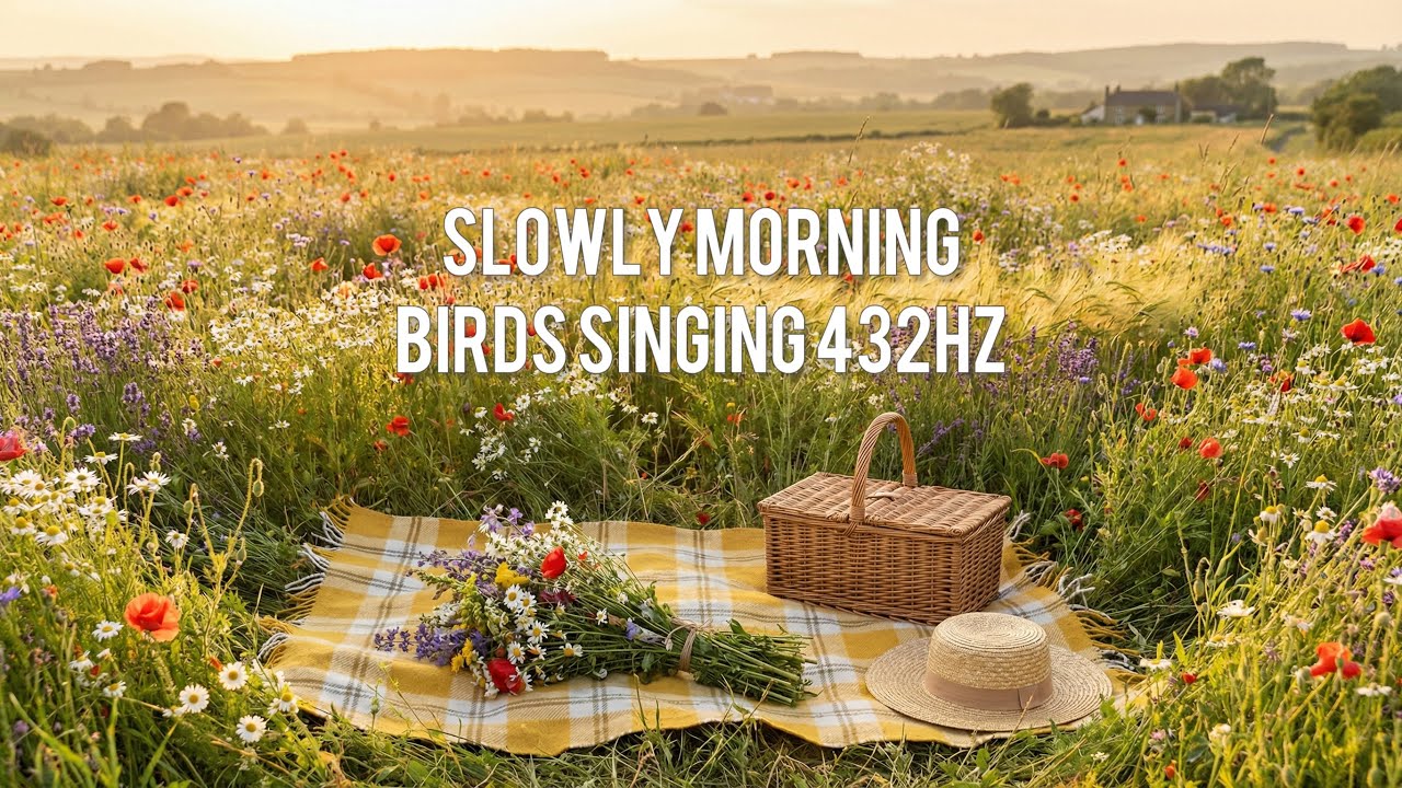 Slowly morning, birds singing 432 Hz