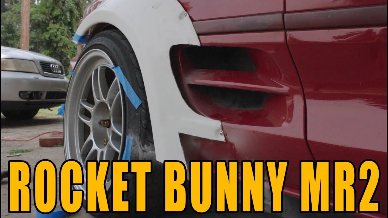 ROCKET BUNNY MR2 FITTING THE REAR FENDERS
