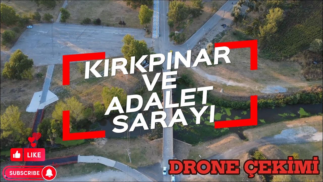 EDİRNE KIRKPINAR MEYDANI VE ADALET SARAYI DRONE ÇEKİMİ