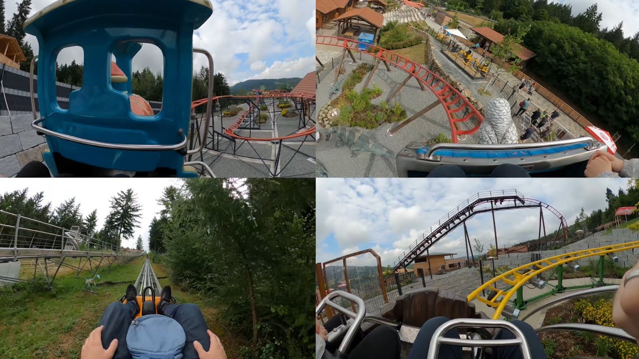Edelwies Natur-und Freizeitpark / Alle Achterbahnen 2025 (4K)