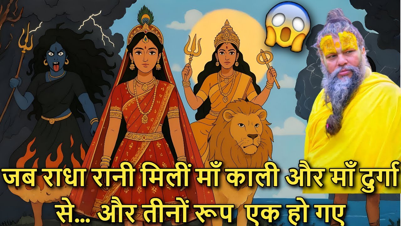 😲 Jab Radha Rani 🙏 Mili Maa Kaali ⚔️ Aur Maa Durga 👑 Aur Teenon Roop Ek Ho Gaye!