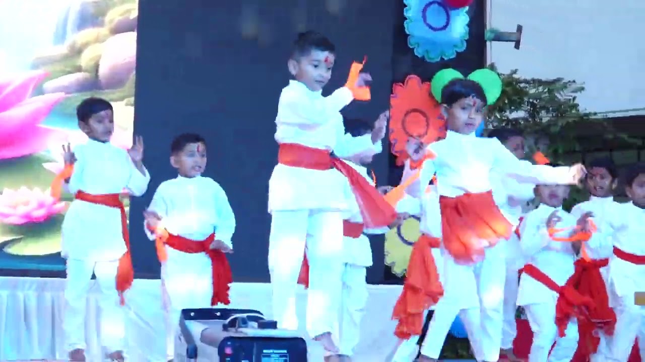 Ganesha Song II Jr.Kg Students II KalaAvishkar 2024 II NEMS Ghodegaon