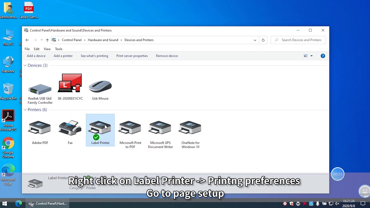 Installing Label Printer Driver on WIN and Prepare before use AM 246S