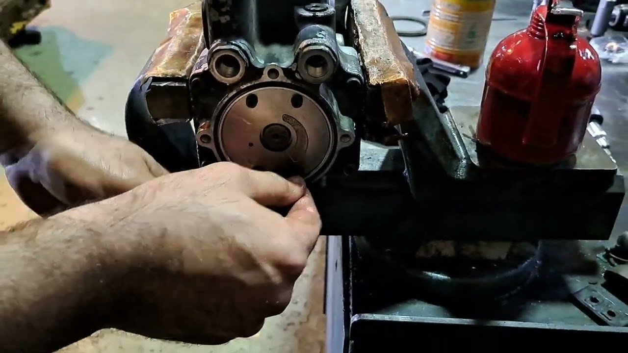 Komatsu HD465 dump truck fuel pump repair