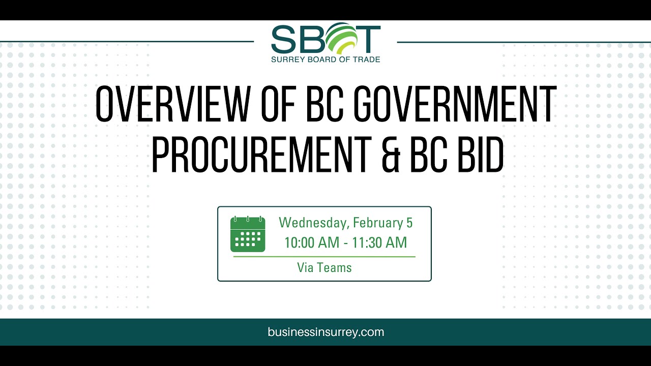 Overview of BC Government Procurement & BC Bid