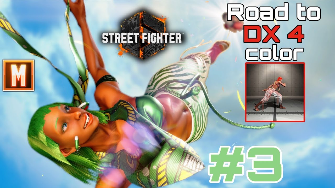 Street Fighter 6 - Elena's Road to DX 4 color #3 (NO Commentary)