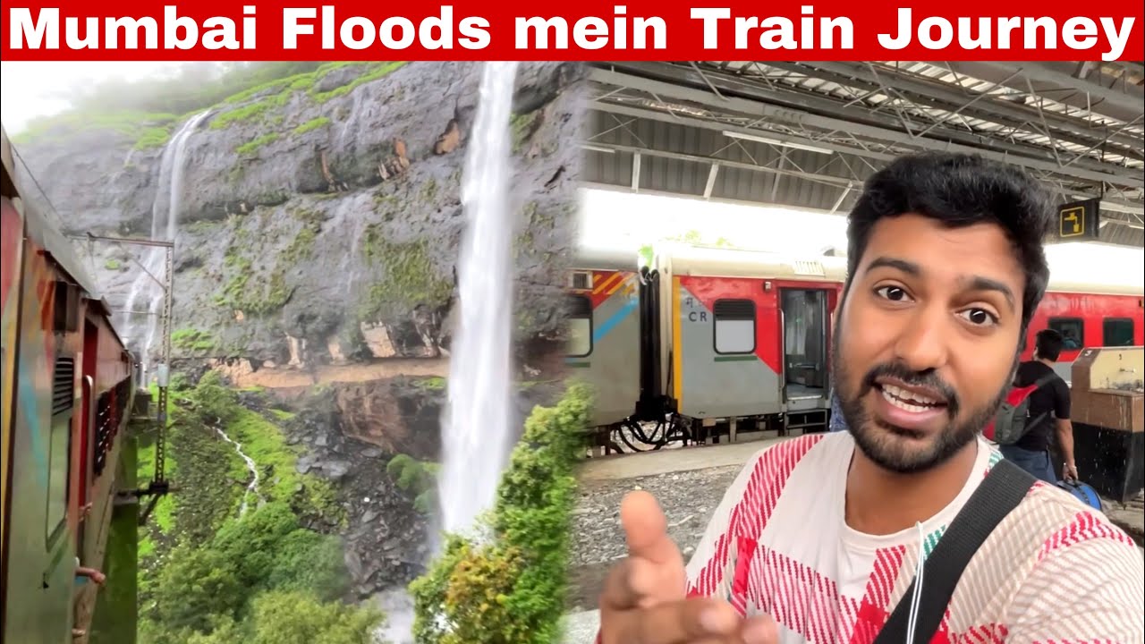Chennai Express Train Journey in Extreme Rain & Mumbai Floods 🌊