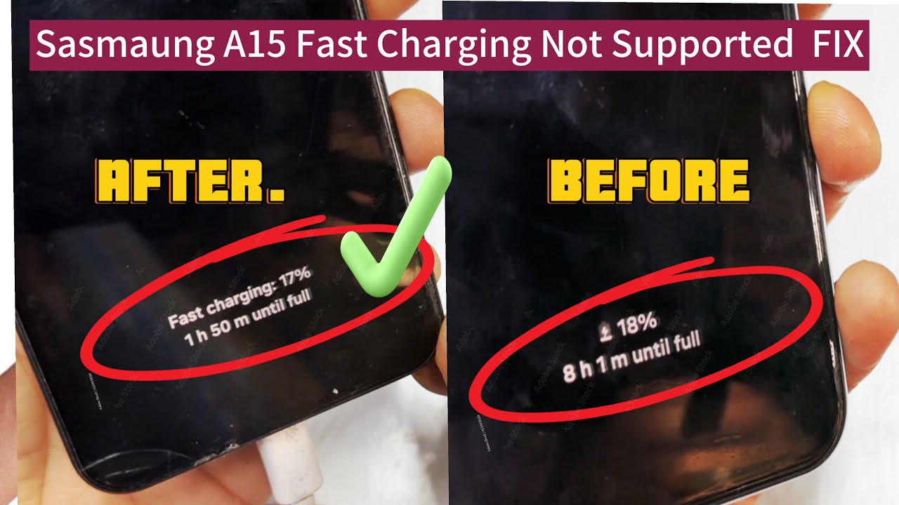 Samsung A15 A155F Slow Charging Problem & Fast Charging Not Supported FIX