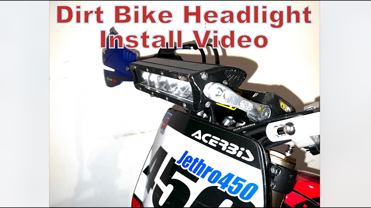 2014+ Yamaha YZ450f Headlight Install