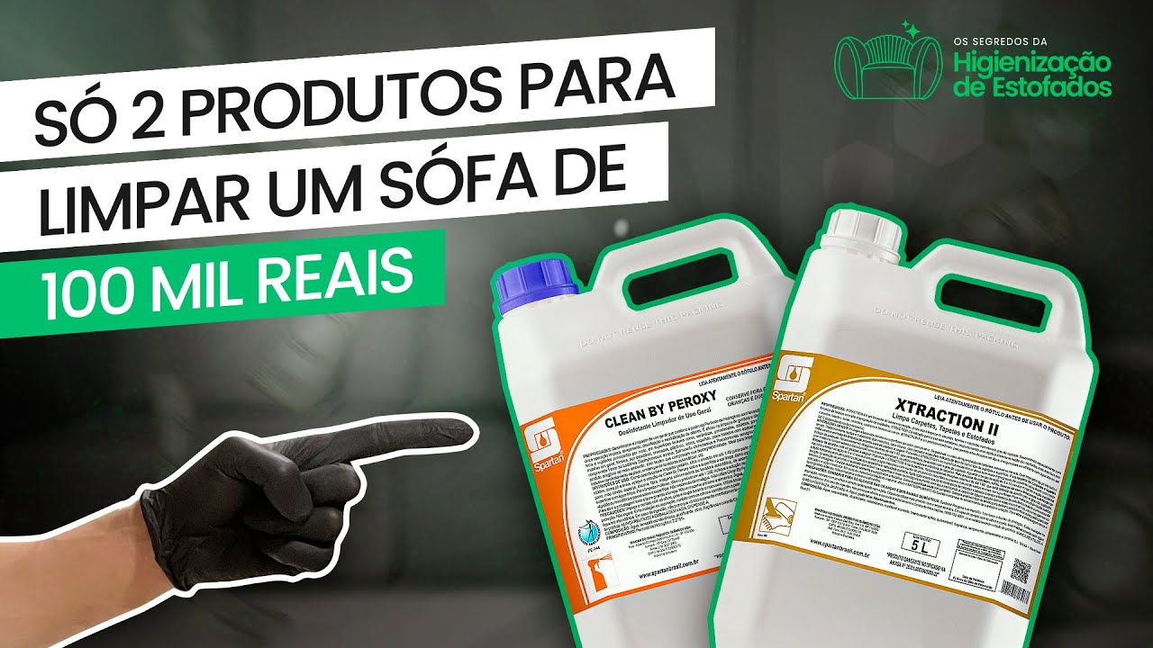SÓ 2 PRODUTOS PARA LIMPAR UM SOFÁ DE 100 MIL REIAS