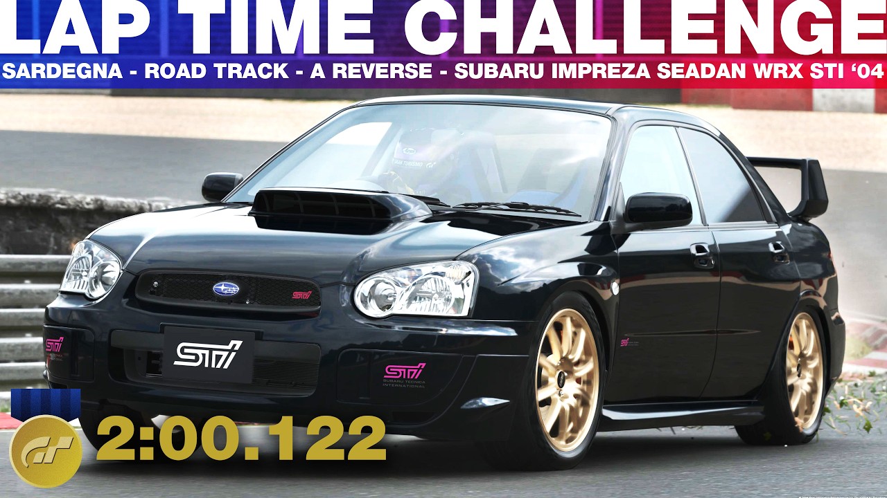 Gran Turismo 7 Lap Time Challenge - Sardegna - Road Track - A Reverse - Subaru Impreza Sedan WRX Sti
