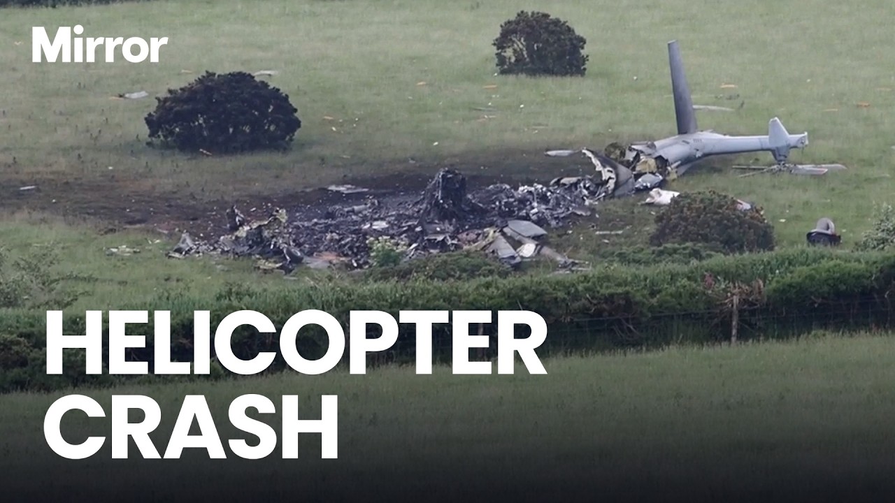 3 Royal Navy crew die in HELICOPTER CRASH after aircraft plunged into Devon field