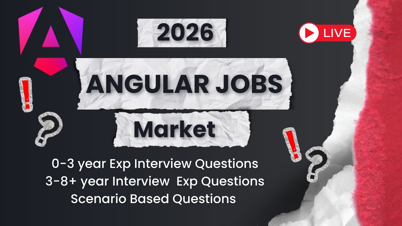 Angular Job Market 2026 + Interview Questions for 3-9 Years Experience | Angular Mock Interviews