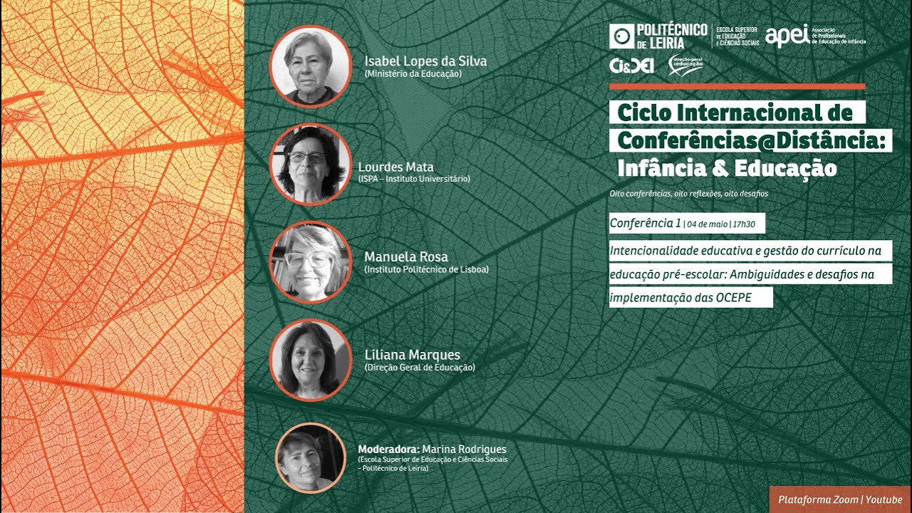 II Ciclo Internacional de Conferências@Distância: Infância e Educação - Conferência - 4 maio 2021
