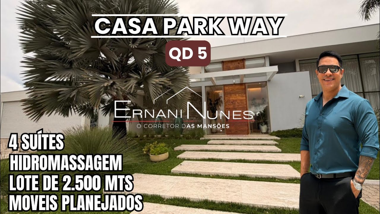 MANSÃO PARK WAY QD 5 MOBILIADA - 4 SUÍTES COM PROJETO LUXUOSO R$ 10.9 MI