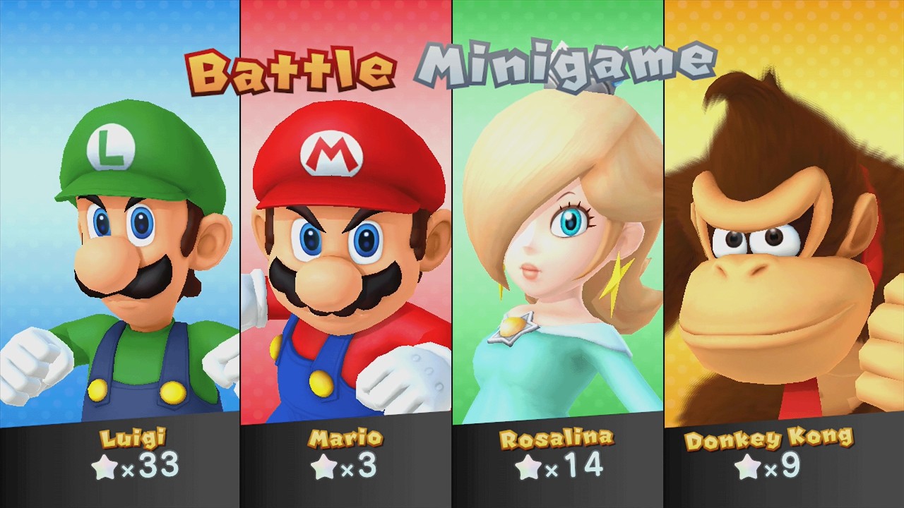 Mario Party 10 - Luigi vs Mario vs Rosalina vs Donkey Kong - Mushroom Park