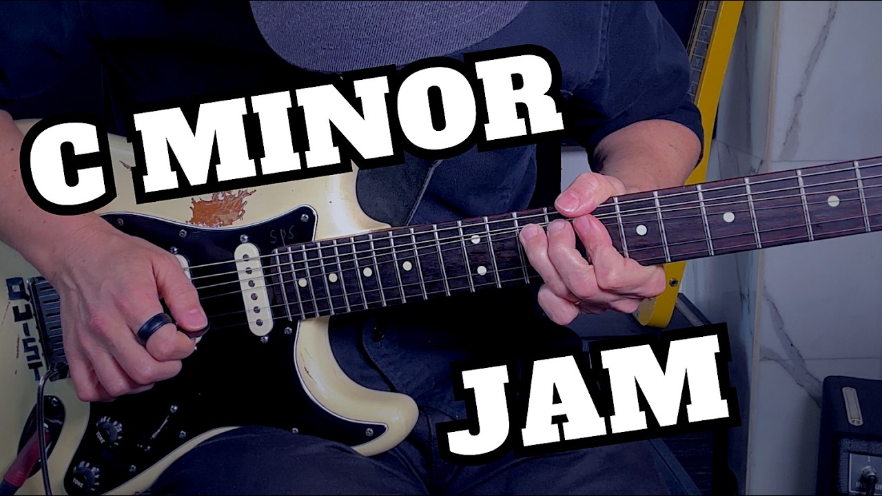 C Minor Guitar Backing Track Jam