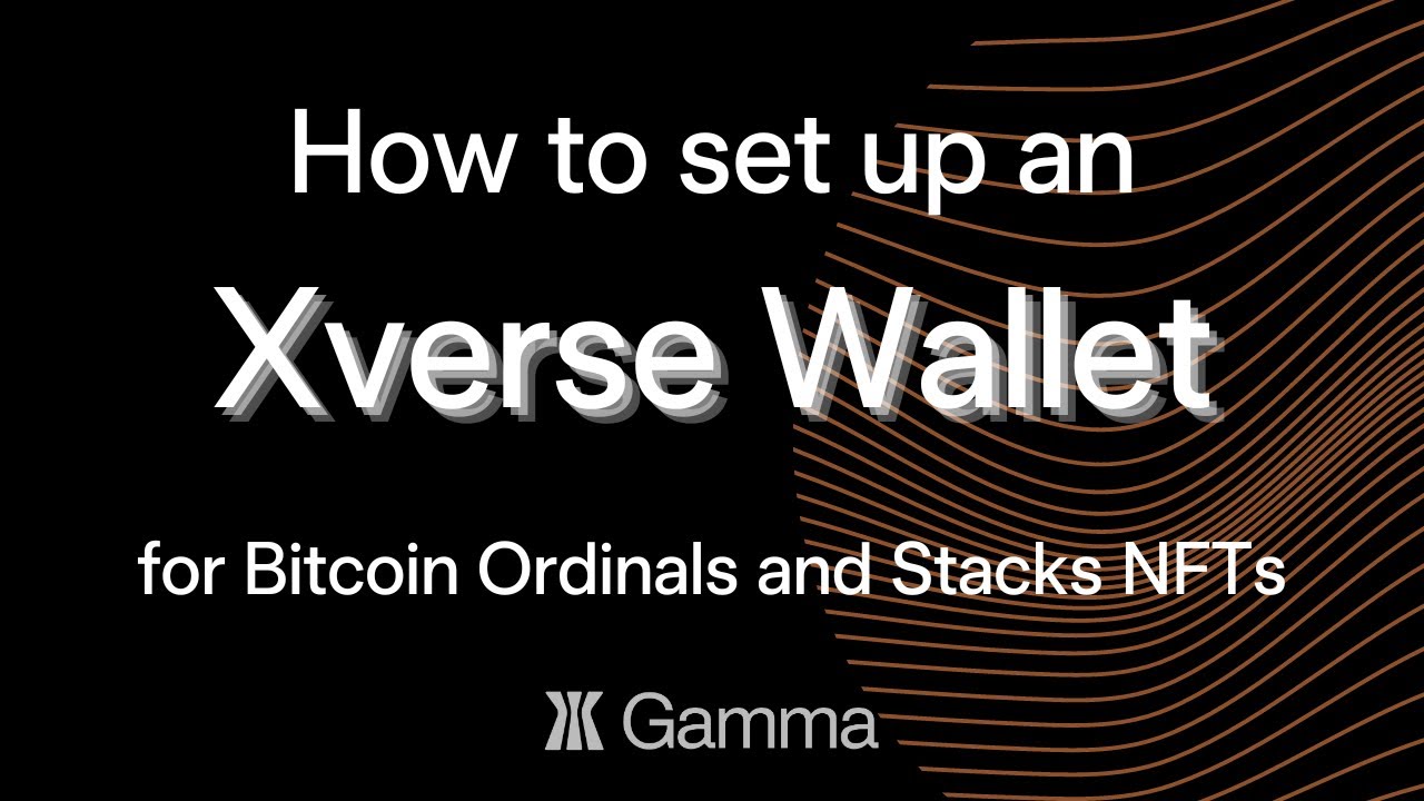 How to set up an Xverse wallet