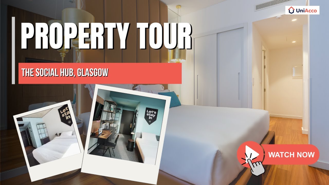 The Social Hub Glasgow Tour 🏡 | Premium Student Rooms Near University of Glasgow!