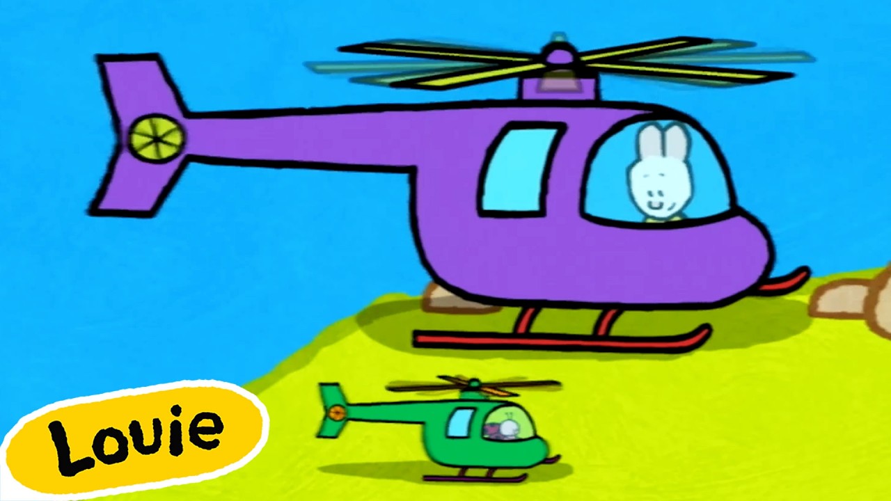 Luluś, narysuj mi 🎨 Louie, narysuj mi helikopter | Kreskówka Dla Dzieci
