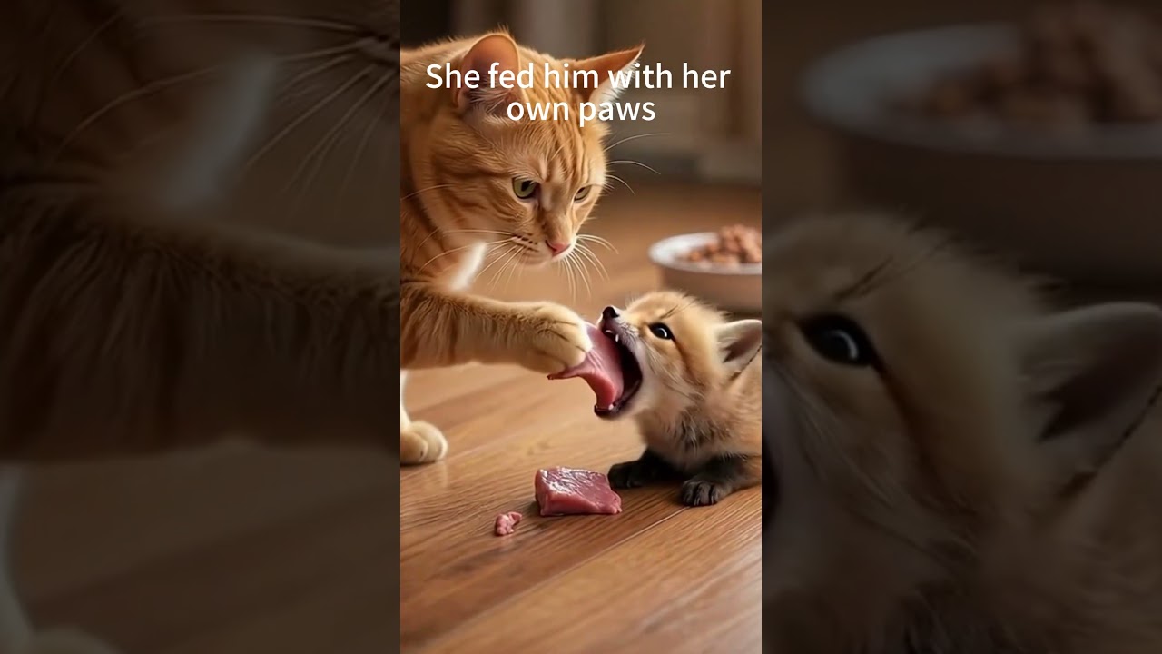 Love Has No Species 🦊🐈❄️ #shrots #cat #fox #warmth