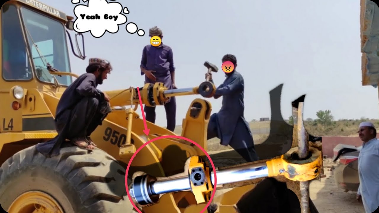 How to Repair Loader CAT 950 B Hydraulic Jack||Hydraulic cylinder  with Electric pump