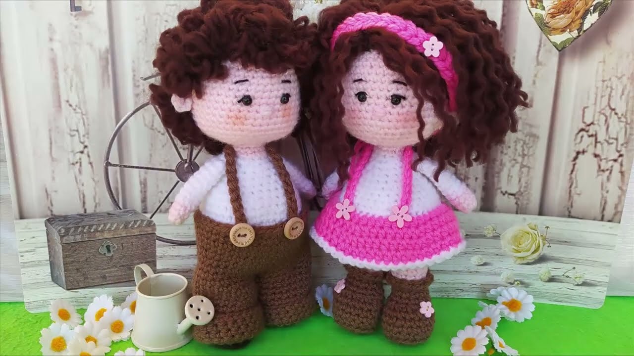 Мастер-класс по вязанию куклы амигуруми крючком 🌼🍀