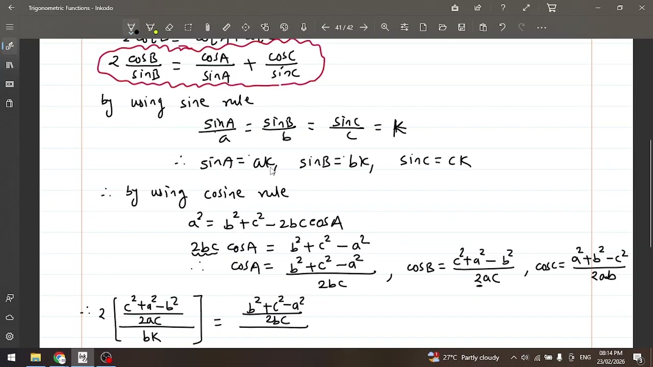 Solution of Triangles I Part 5 I Trigonometric Functions
